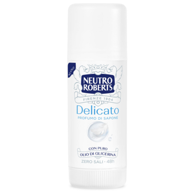 Neutro Roberts italský tuhý deodorant s vůní Delicato - vůně mýdla 40ml