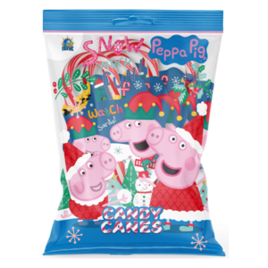 Candy cane vánoční lízátka Peppa Pig 4ks