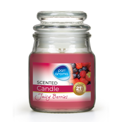 PanAroma vonná svíčka ve skleněné dóze Juicy Berries 85g