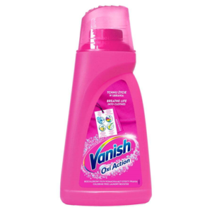 Vanish Oxi Action Pink odstraňovač skvrn na barevné prádlo 1,5l