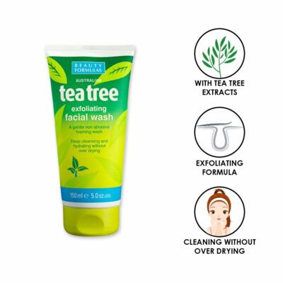 BEAUTY FORMULAS pleťový mycí gel Tea Tree 150ml