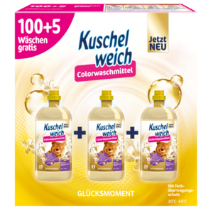 Kuschelweich voňavý prací gel 3x1,925L - 105 dávek vůně Glucksmoment Color